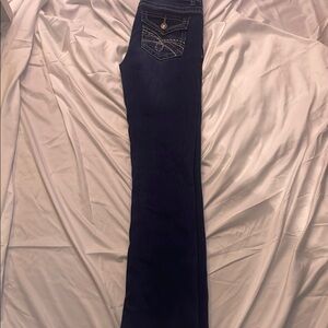 Wildflowers Blue Flare Wide Leg Jeans